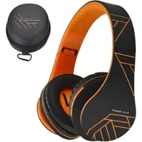 PowerLocus Bluetooth Over-Ear Kopfhörer, Kabellos Stereo Faltbare Kopfhörer Kabellose und Kabel-Kopfhörer mit Integriertem Mikrofon, Micro SD/TF, FM für Handys