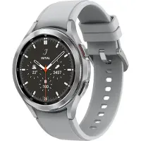 Samsung Galaxy Watch4 Classic 46mm, Silber, Bluetooth Smartwatch, Wear OS, rotierende Lünette, Fitness -Tracker (Deutsche Version)