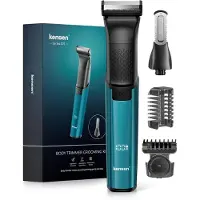 Kensen Herren Intimrasierer 2-in-1, Wet & Dry, USB-C wiederaufladbar, Körper- & Intimrasierer für Brust, Achseln & Leisten, inkl. Aufsatzkämme