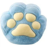 Leantoys Plüschkissen mit Handwärmertasche, Blau, 40cm