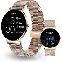 Xcoast Damen Smartwatch 6.9mm flach & AMOLED Display - iOS & Android. Als Armbanduhr für Damen & Sportuhr mit Fitness-Tracking, Blutsauerstoff-