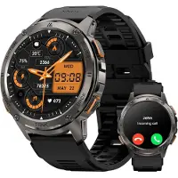 Kospet Tank 3 Ultra 2 Smartwatch Herren, 1,43" AMOLED, GPS, 60+ Tage Akku, Wasserdicht, Bluetooth-Anrufe,KI-Sprachassistent,Herzfrequenz,Schrittzähler