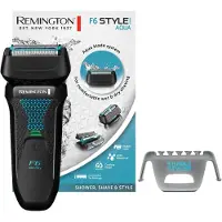 Remington F6 Aqua Elektrorasierer Herren F6000, Wet & Dry, 100 % wasserdicht, ausklappbarer Detail- & Langhaarschneider, 60 Min Lithium-Akku