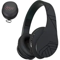 PowerLocus Bluetooth Over-Ear Kopfhörer, Kabellos Stereo Faltbare Kopfhörer Kabellose und Kabel-Kopfhörer mit Integriertem Mikrofon, Micro SD/TF, FM für Handys