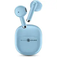 Music Sound Breeze Bluetooth-Ohrhörer mit Ladehülle, Touch-Steuerung, Auto-Pairing, 20h Wiedergabezeit, Kapsel-Design, kabellos & tragbar