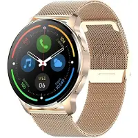 Krostming Damen-Smartwatch mit Telefonfunktion,IP67, wasserdicht, Herzfrequenz-SpO2-Blutdruckmessgerät, 20 Sportmodi,App-Benachrichtigungserinnerung Android IOS