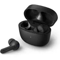 Philips Kopfhörer Bluetooth mit Mikrofon/Schweißbeständig, Im Ohr, 18 Stunden Spielzeit, Klassisches Design, Bequemer Sitz/Kabellose, Schwarz, Einheitsgröße