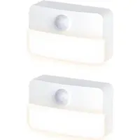 DONGKER -Nachtlicht -Bewegungssensor, Pack 2 Batterieanbatterigter LED -Klebstoff -Kinderzimmer, Schlafzimmer, Treppe, Flur, Küche (Batterien nicht en