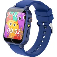 Ruopoem mit 26 Spiele Kamera Musik Video Schrittzähler Hörbuch Wecker HD Touchscreen, Smart Watch Kinderuhr Geschenke für Mädchen Junge Student 4-12