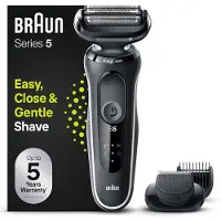 Braun Series 5 Elektrorasierer mit EasyClick-Aufsatz, Bartschneider, Rasierer Männer, EasyClean, Wet & Dry, Geschenk Mann, Germany, 51-W1500s