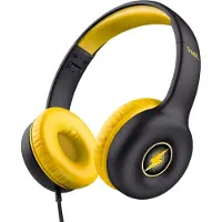 Trust mit Kabel, Lautstärkenbegrenzer (85dB) für Kinderen ab 4 Jahre, On Ear Faltbares Headset mit Mikrofon, 3.5mm Klinke, Kopfhörer Kinder mit Aufkleber