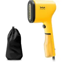 Tefal Dampfbürste 1300W Handheld Steamer, 70ml Tank, 20g/Min Dampf, 15s Aufheizen, entfernt Gerüche & 99,9% Keime, tragbarer Kleidungsglätter, Gelb/Schwarz