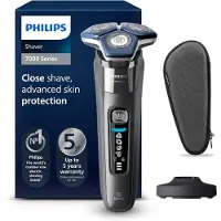 Philips Series 7000 Elektrorasierer Herren S7887/35, Wet & Dry, SkinIQ-Technologie, 45 SteelPrecision Klingen, 360° flexible Scherköpfe