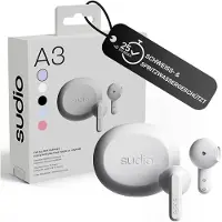 Sudio In-Ear-Kopfhörer Bluetooth 5.4 Headphones Bluetooth Multipoint Verbindung | Schweiß- & Spritzwassergeschützt | Touch | 25h Spielzeit | USB-C Ladecase
