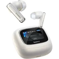 Baseus Bowie M2s Ultra Bluetooth In-Ear Kopfhörer, Weiß, Hi-Res Audio 96kHz/24-Bit, 52dB ANC, Smart-Touch Display, 30h Akku, Android & iOS