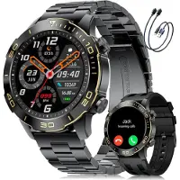 Lige Smartwatch Herren AMOLED 1.43'' IP68,Telefonfunktion, 24/7 Health-Tracking, 170+ Sportmodi, 300+ Zifferblätter,7-Tage Akku Langzeitpower Smart XL