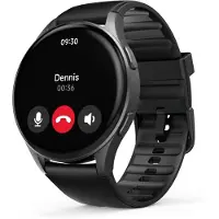 Hama Smartwatch 8900, GPS, wasserdicht IP68, Telefonfunktion, AMOLED Touch Display, Sprachsteuerung, Sportmodi, Schlaftracker, Herzfrequenzmessung