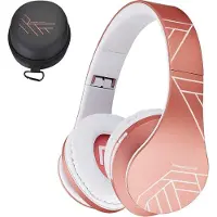 PowerLocus Bluetooth Over-Ear Kopfhörer, Kabellos Stereo Faltbare und Kabel-Kopfhörer mit Integriertem Mikrofon, Micro SD/TF, FM für Handys/iPad/Laptops & PC