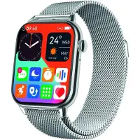 Atlanta Smartwatch mit Herzfrequenz, Puls, Blutdruck, EKG, Schlafmonitor, Schritte, Musiksteuerung, Farbdisplay, Sportuhr mit Wechselarmband