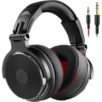 OneOdio mit Kabel, HiFi Studiokopfhörer mit Hi-Res, 50mm Treiber, Share-Port, Große Ohrmuscheln, 6,35 & 3,5mm Klinke, Geschlossene