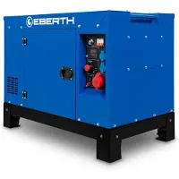 Eberth 15000 Watt Notstromaggregat Diesel, Stromerzeuger mit 18,4 PS, 4-Takt Dieselmotor, 3-Phasen Stromgenerator mit 1x 400V, 2X 230V, 1x 12V