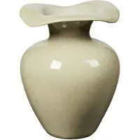 Broste Copenhagen Florentina Bodenvase beige M 32cm