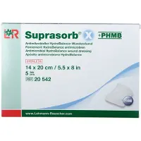Lohmann & Rauscher Suprasorb X+Phmb HydroBalance Wundverb.14x20 cm 5 St Verband