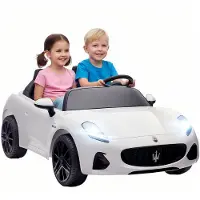 AIYAPLAY Kinder Elektroauto 12V 2-Sitzer Kinderauto mit Fernbedienung, 2 Motorn