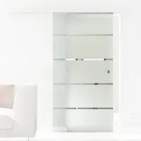 Levidor Glasschiebetür 90 x 217,5 cm Berlin Griffmuschel