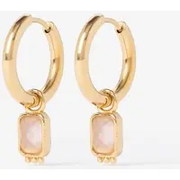 Sissy-Boy Gold-plated Ohrringe Mit Eckigem Stein