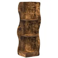 vidaXL Eckregal Räuchereiche 34 x 33 x 102 cm Holzwerkstoff