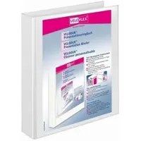 Veloflex 10x Präsentationsringbücher 2-Ringe »VELODUR« 4.0 cm DIN A4 weiß, 4 cm