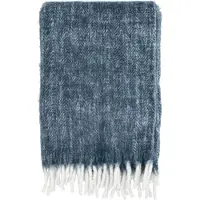 Södahl - Brushed Decke, 150 x 200 cm, indigo