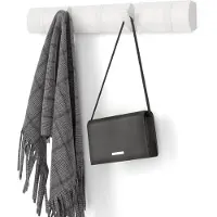 Umbra Wandgarderobe ''Filip 5'' in Weiß - (B)51 x (H)7 x (T)3 cm - onesize