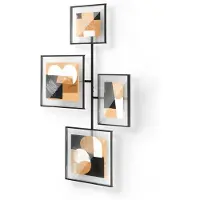 Umbra Bilderrahmen-Galerie ''Flute'' in Schwarz - (B)57 x (H)99 x (T)8 cm - onesize