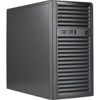 Supermicro CSE-731I-404B, Mini Tower, Server, Schwarz, micro ATX, HDD, Netzwerk, Leistung, System, Kensington