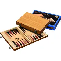 HOT Sports + Toys Backgammon Holz Brettspiel 35x23 cm klassisches Design