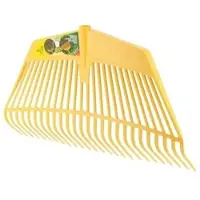 Galaflor Laubrechen mit Laubhand aus Kunststoff 26 Zinken Feststehend 60 cm