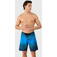 Brunotti Badehose Gulfshore Boardshorts Herren Neon Blue-Größe 33