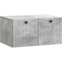 vidaXL Wandmontierter TV-Schrank Betongrau 59,5 x 41 x 30 cm
