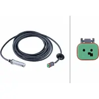 Hella Sensor Raddrehzahl 5.580 mm Kabel passend für u.a. VOLVO FM