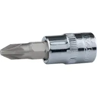 Ks Tools 918.3878-E 3/8" CHROMEplus Bit-Stecknuss, PZ2, auf Hänger