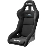 Sparco 008007RNR Schwarzer Rennsitz