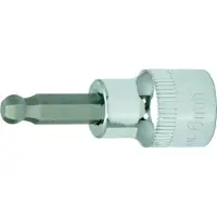 Ks Tools 3/8 CHROMEplus Bit-Stecknuss Innensechskant,Kugelkopf,6mm, auf Hänger
