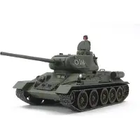 Tamiya T34/85, Funkgesteuerter (RC) Panzer, Elektromotor, 1:48, Montagesatz, Junge