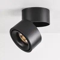 LumenXL Aufbauspot Milou schwenkbar mit Dim-to-Warm - Schwarz