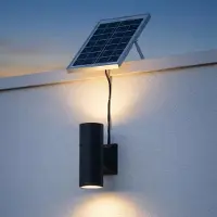 LumenXL Dimmbare Solar-Außenwandleuchte - Seth