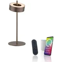 Paul Neuhaus LED-Tischleuchte Q-ROTATE, dunkelbraun, Smarthome ZigBee, 2700–5000 K, Teilenummer 4324-34