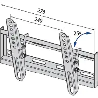 TB TV wall mount -251 up to 42 inches 20kg max VESA 200x200