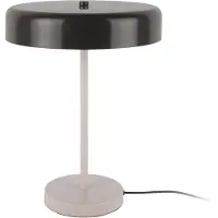 Leitmotiv - Tischleuchte Reina Palo - Schwarz - Ø30cm Tischlampe - Nachttischlampe, Wohnzimmer, Schlafzimmer